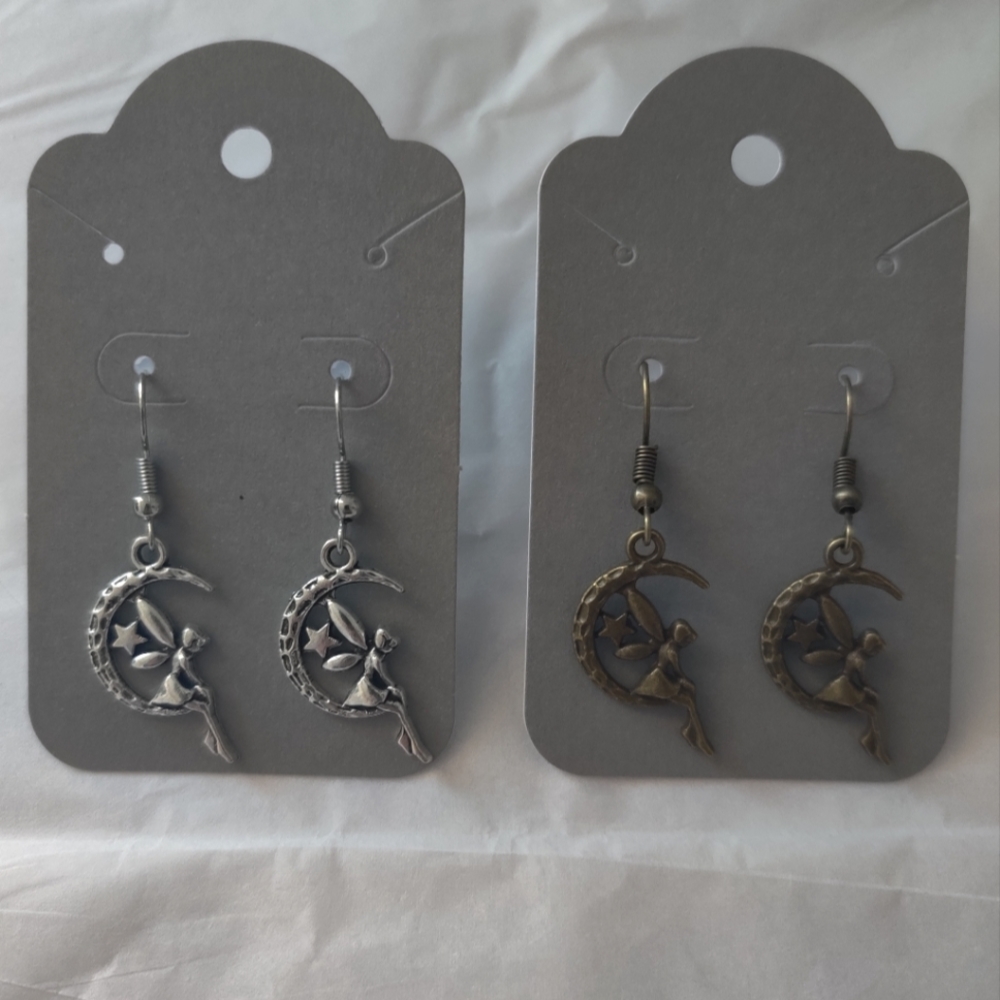 🆕 Handmade Moon Fairy Earrings (2/$15)